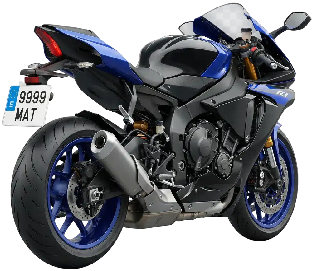 Moto con matricula de moto